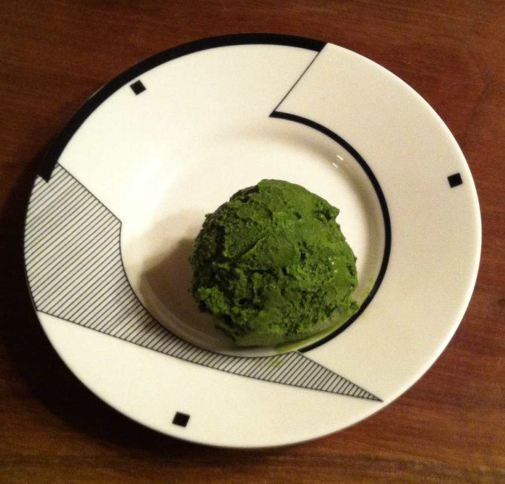 Glace au thé vert – Green tea ice cream