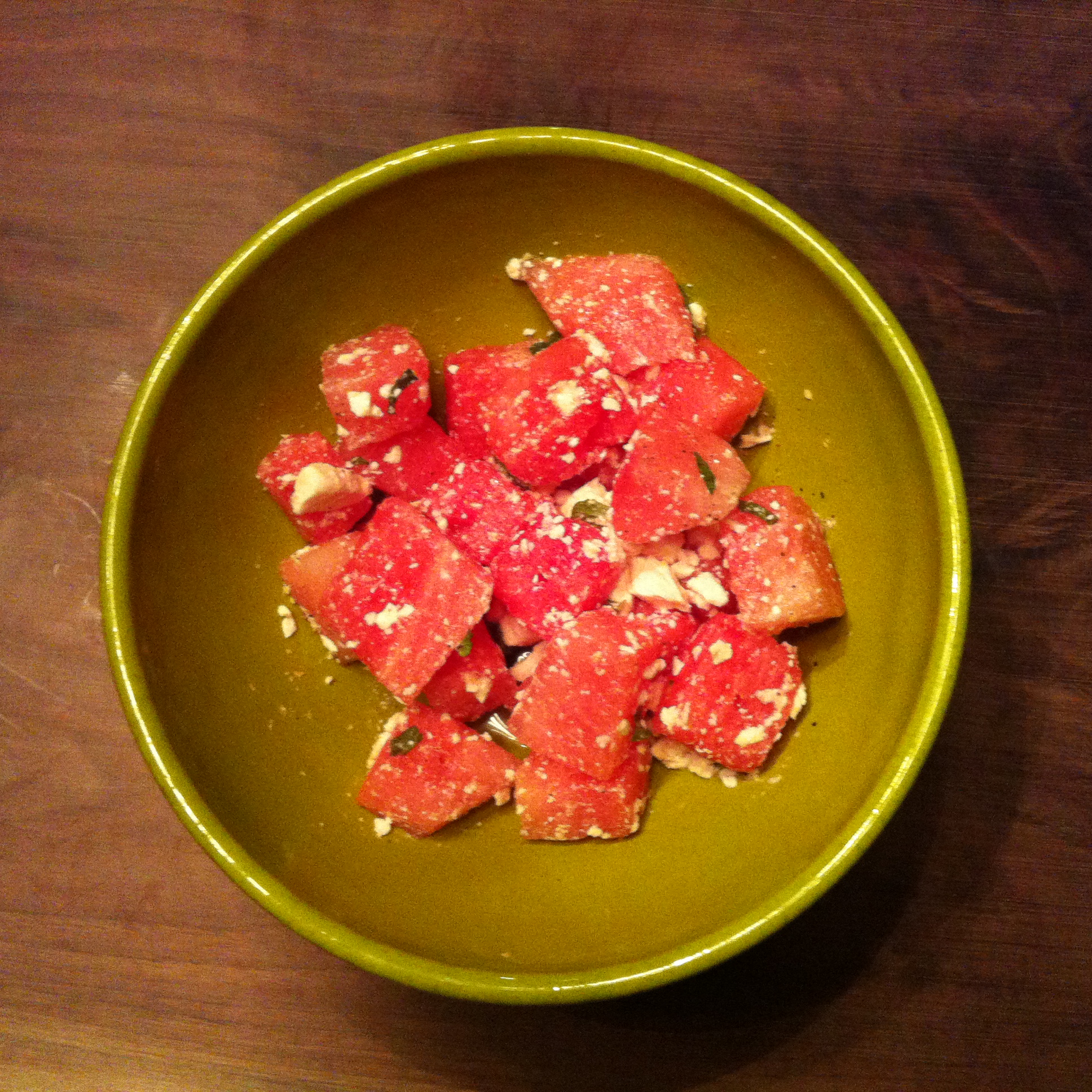 Salade pastèque & feta – Watermelon & feta salad