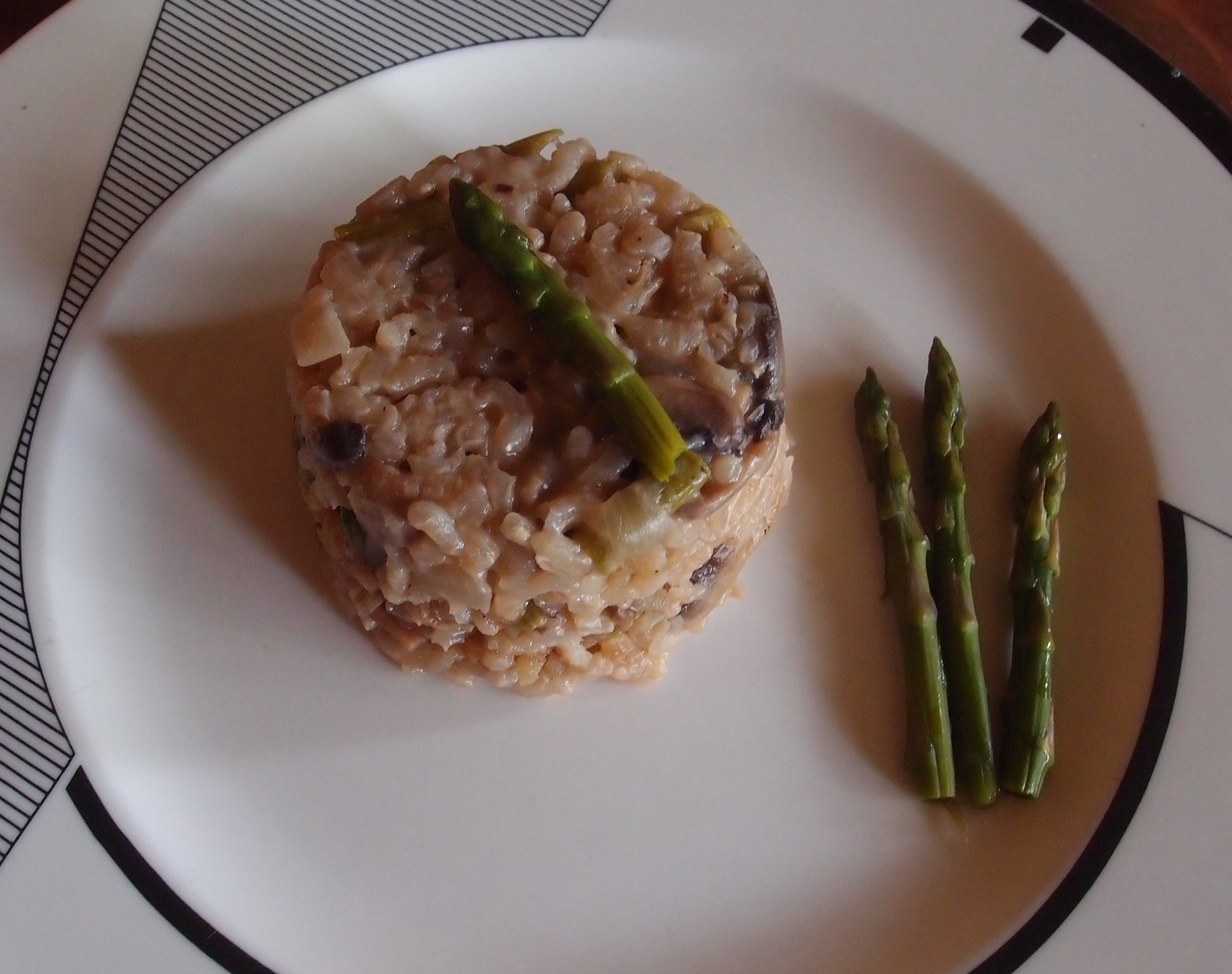 Risotto champignons et asperges – Asparagus and mushrooms risotto
