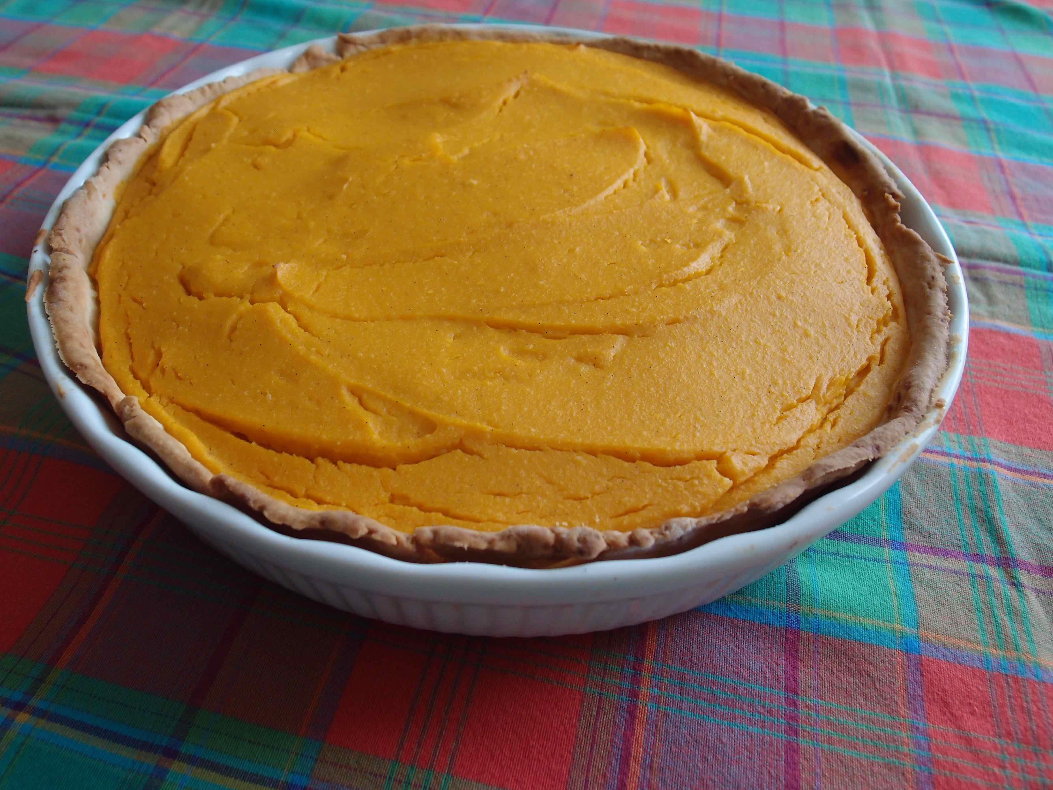 Tarte sucrée potiron et amandes – Pumpkin and almond tart