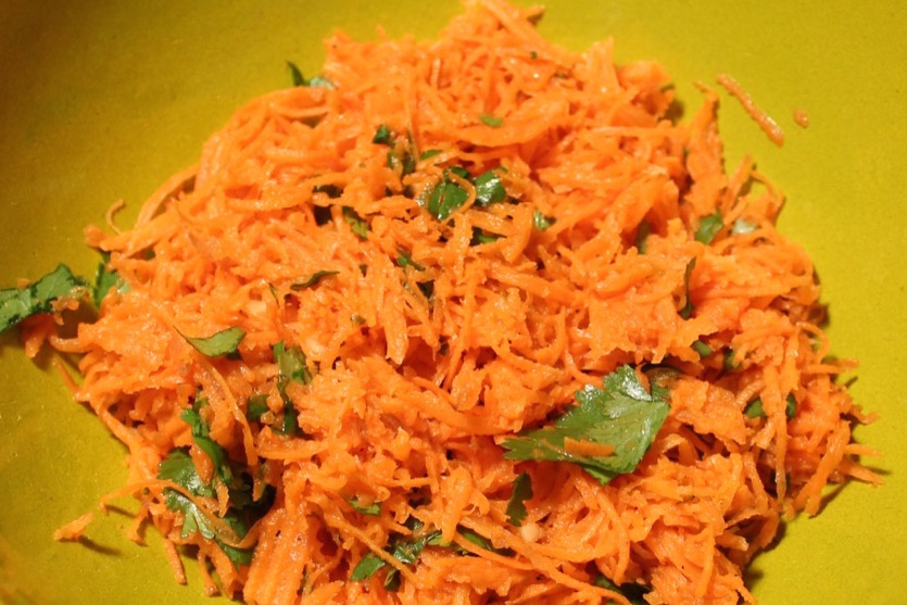 Salade de carottes à l’orange – Carrot salad with orange juice