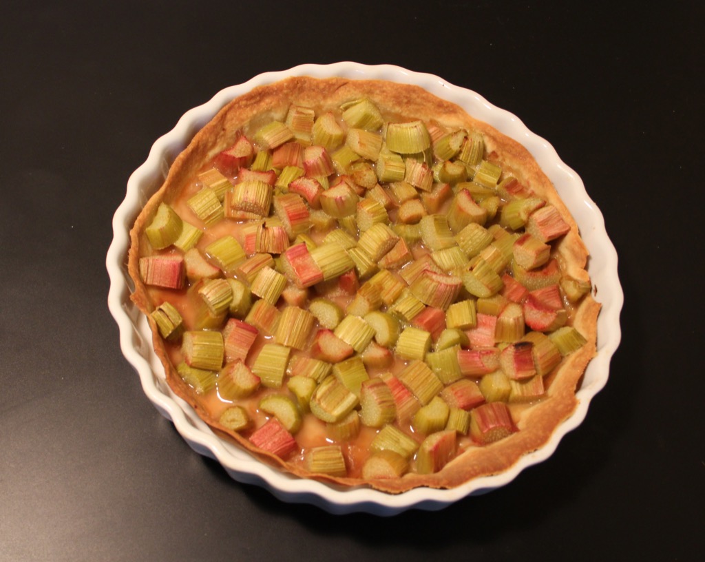 Tarte à la rhubarbe toute simple – Basic rhubarb tart