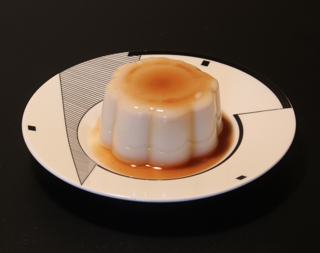 “Flanby” au sirop d’érable –  vanilla pudding with maple syrup