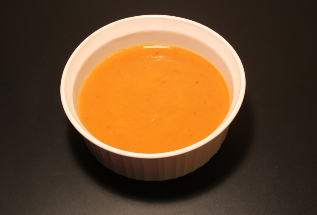 Soupe carotte, orange, gingembre  –  Carrot soup with orange and ginger